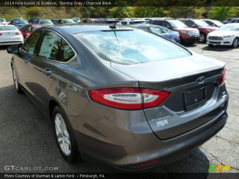 Sterling Gray / Charcoal Black 2014 Ford Fusion SE EcoBoost