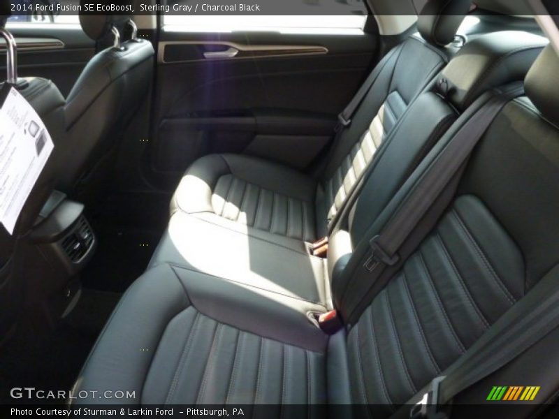 Sterling Gray / Charcoal Black 2014 Ford Fusion SE EcoBoost
