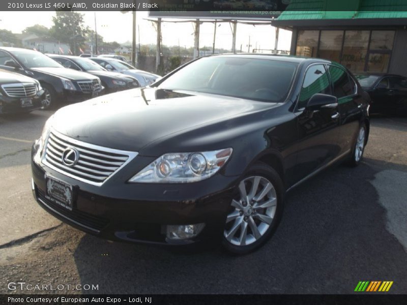 Obsidian Black / Black 2010 Lexus LS 460 L AWD