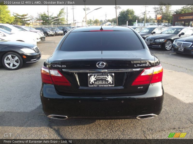 Obsidian Black / Black 2010 Lexus LS 460 L AWD