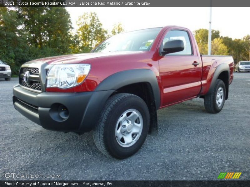 Barcelona Red Metallic / Graphite Gray 2011 Toyota Tacoma Regular Cab 4x4