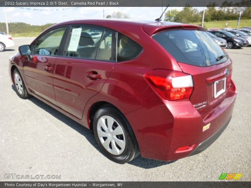 Camellia Red Pearl / Black 2012 Subaru Impreza 2.0i 5 Door