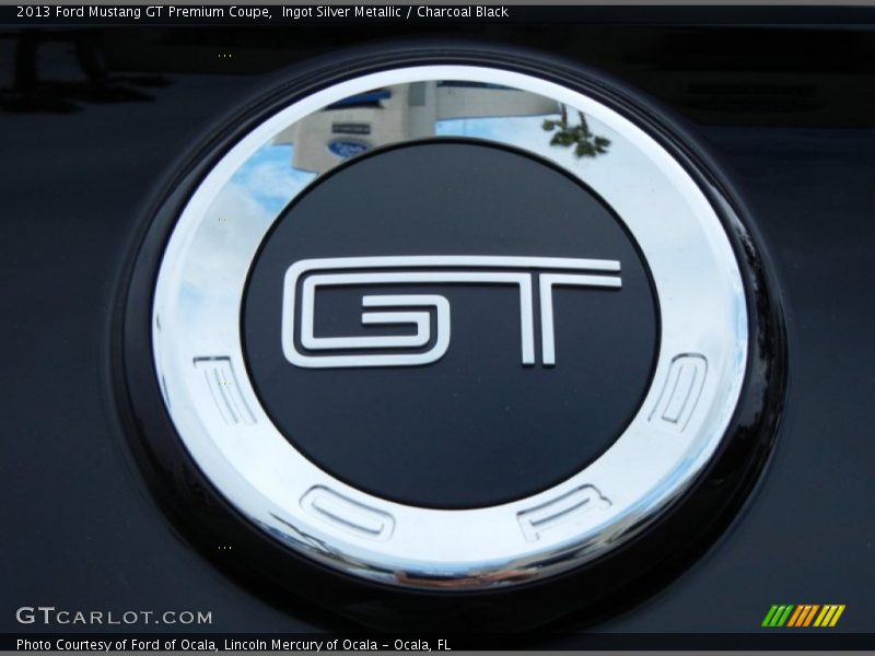 Ingot Silver Metallic / Charcoal Black 2013 Ford Mustang GT Premium Coupe