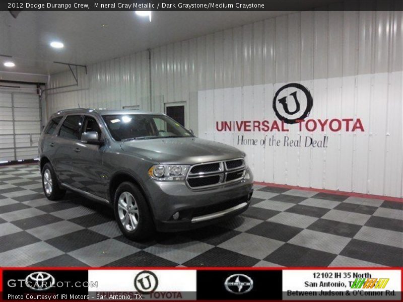 Mineral Gray Metallic / Dark Graystone/Medium Graystone 2012 Dodge Durango Crew