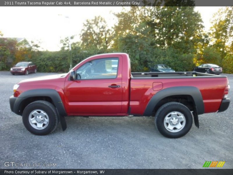 Barcelona Red Metallic / Graphite Gray 2011 Toyota Tacoma Regular Cab 4x4