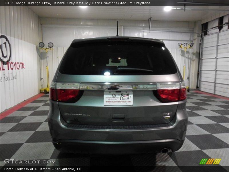 Mineral Gray Metallic / Dark Graystone/Medium Graystone 2012 Dodge Durango Crew
