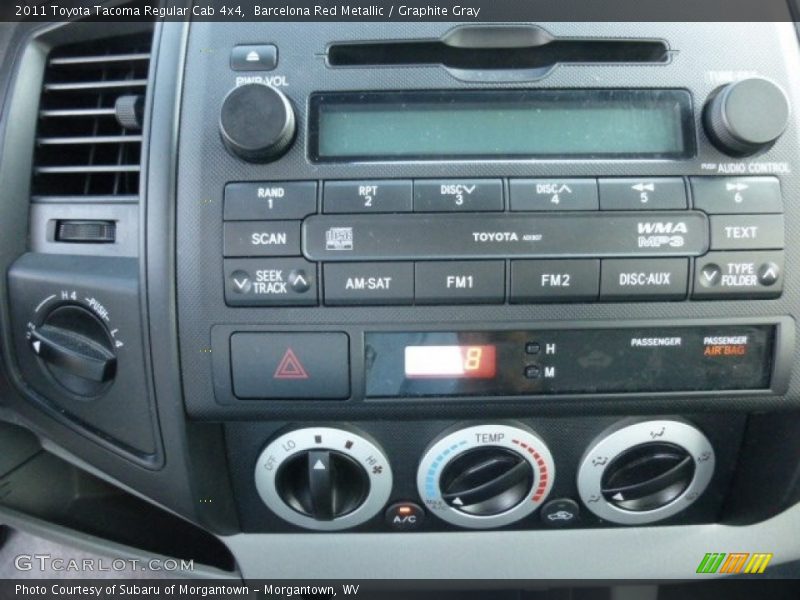 Barcelona Red Metallic / Graphite Gray 2011 Toyota Tacoma Regular Cab 4x4