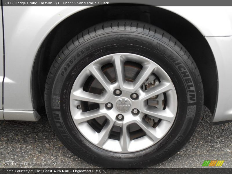 Bright Silver Metallic / Black 2012 Dodge Grand Caravan R/T