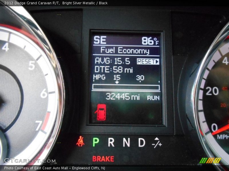 Bright Silver Metallic / Black 2012 Dodge Grand Caravan R/T