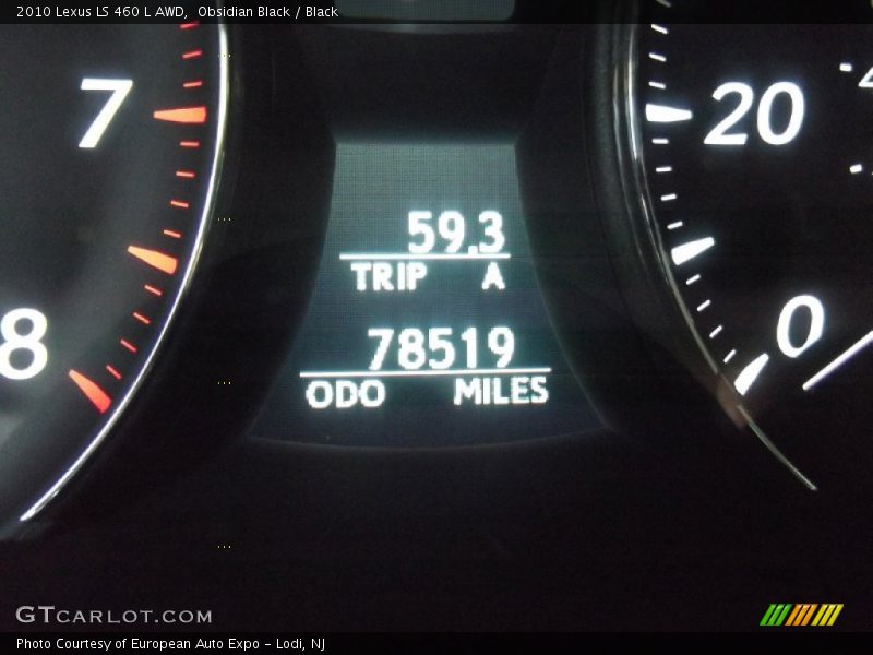 Obsidian Black / Black 2010 Lexus LS 460 L AWD