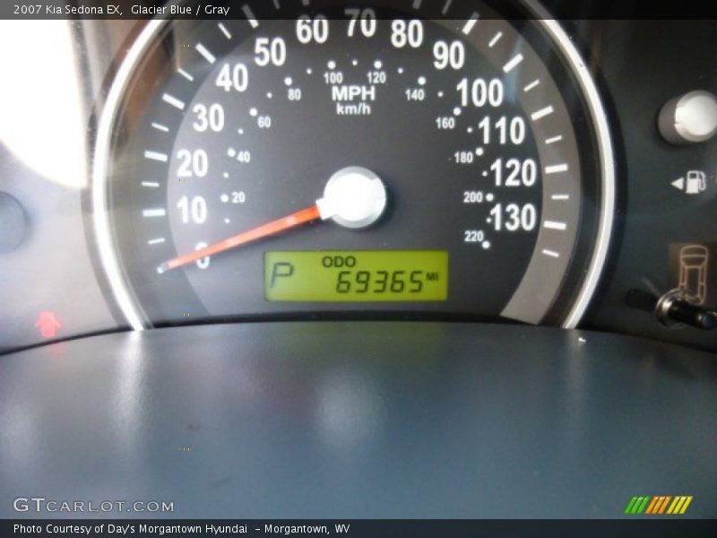 Glacier Blue / Gray 2007 Kia Sedona EX