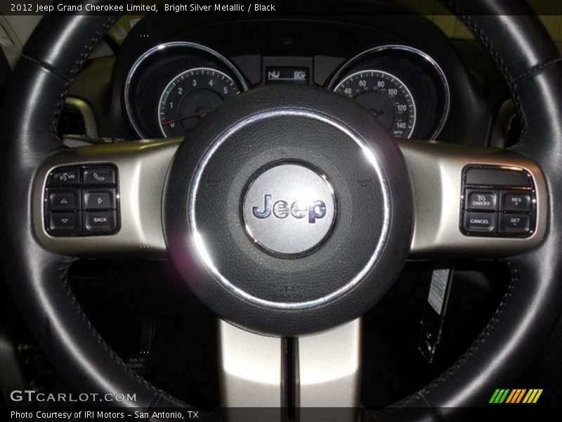 Bright Silver Metallic / Black 2012 Jeep Grand Cherokee Limited