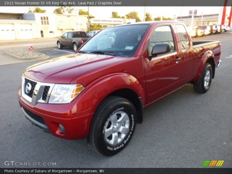 Lava Red / Graphite Steel 2013 Nissan Frontier SV V6 King Cab 4x4