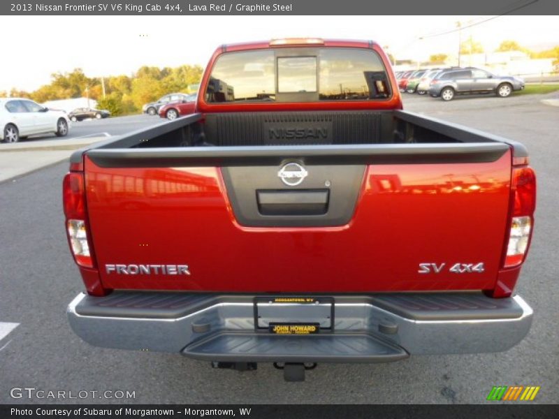 Lava Red / Graphite Steel 2013 Nissan Frontier SV V6 King Cab 4x4