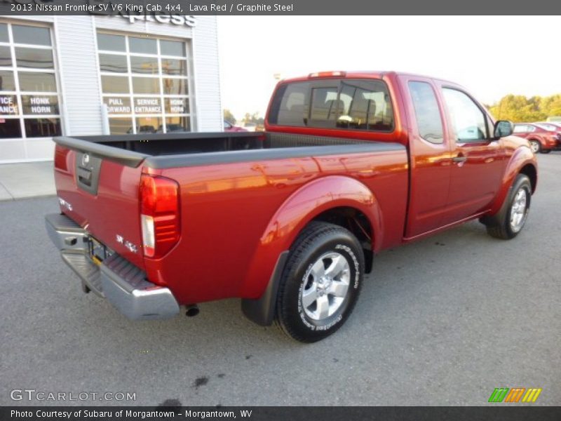 Lava Red / Graphite Steel 2013 Nissan Frontier SV V6 King Cab 4x4