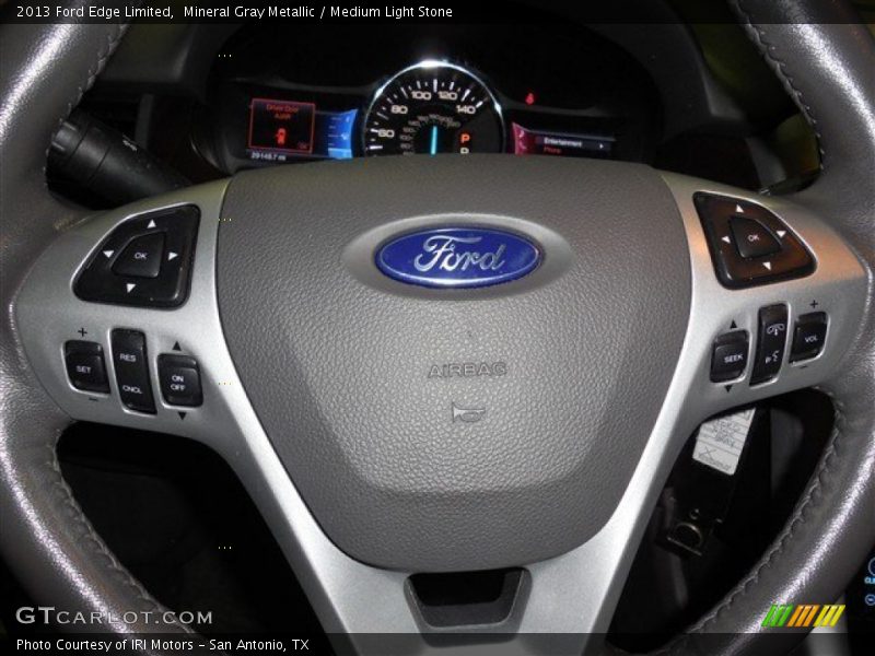 Mineral Gray Metallic / Medium Light Stone 2013 Ford Edge Limited