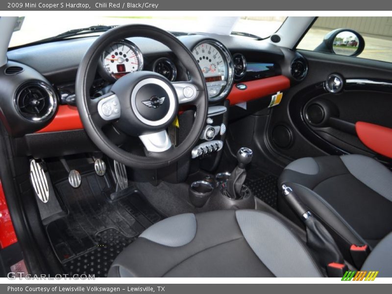 Black/Grey Interior - 2009 Cooper S Hardtop 