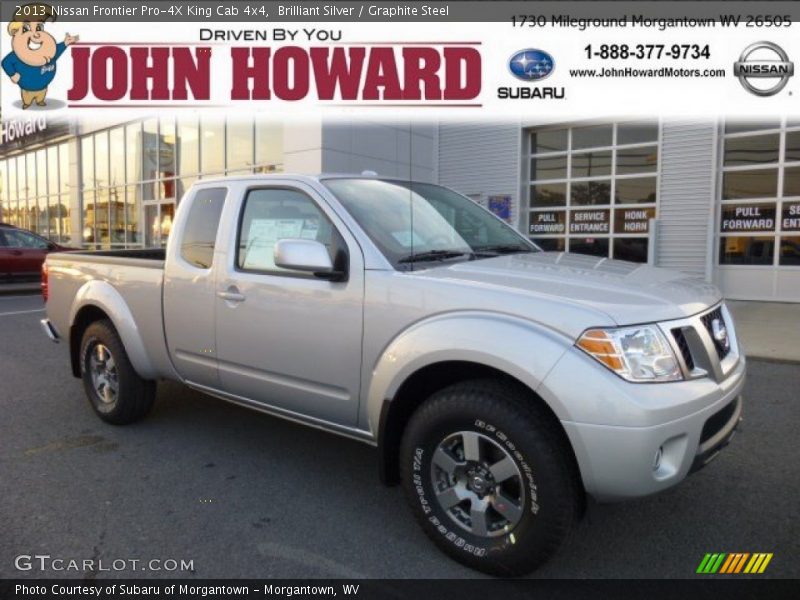Brilliant Silver / Graphite Steel 2013 Nissan Frontier Pro-4X King Cab 4x4