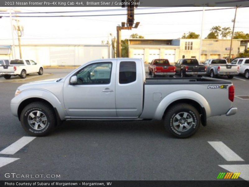 Brilliant Silver / Graphite Steel 2013 Nissan Frontier Pro-4X King Cab 4x4