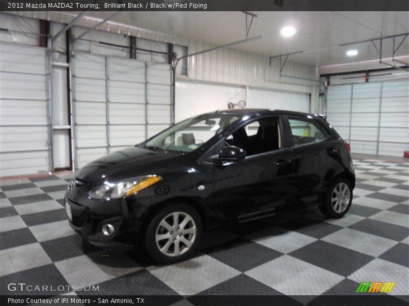 Brilliant Black / Black w/Red Piping 2012 Mazda MAZDA2 Touring