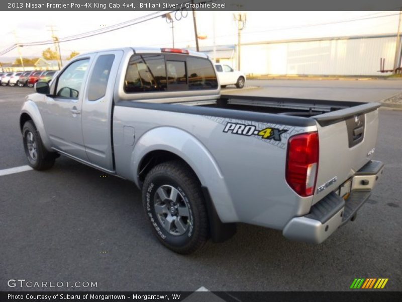 Brilliant Silver / Graphite Steel 2013 Nissan Frontier Pro-4X King Cab 4x4
