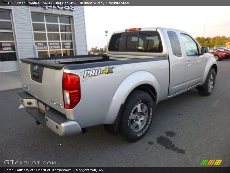 Brilliant Silver / Graphite Steel 2013 Nissan Frontier Pro-4X King Cab 4x4
