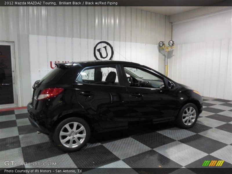 Brilliant Black / Black w/Red Piping 2012 Mazda MAZDA2 Touring