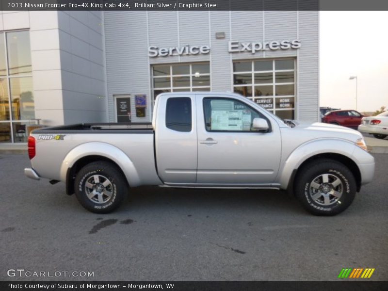 Brilliant Silver / Graphite Steel 2013 Nissan Frontier Pro-4X King Cab 4x4