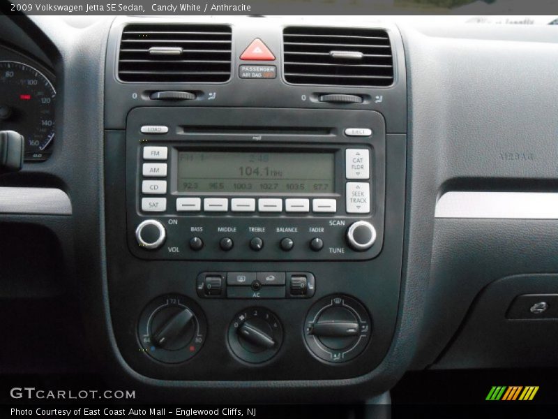 Candy White / Anthracite 2009 Volkswagen Jetta SE Sedan
