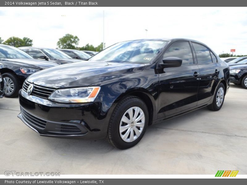 Black / Titan Black 2014 Volkswagen Jetta S Sedan