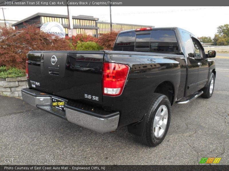 Galaxy Black / Graphite/Titanium 2004 Nissan Titan SE King Cab 4x4