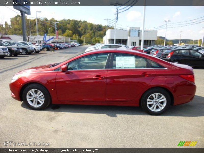 Sparkling Ruby / Camel 2013 Hyundai Sonata GLS