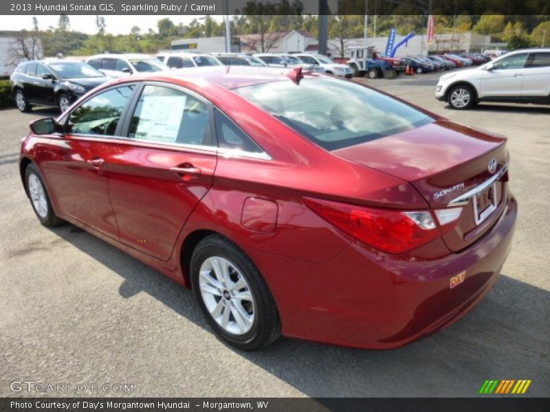 Sparkling Ruby / Camel 2013 Hyundai Sonata GLS