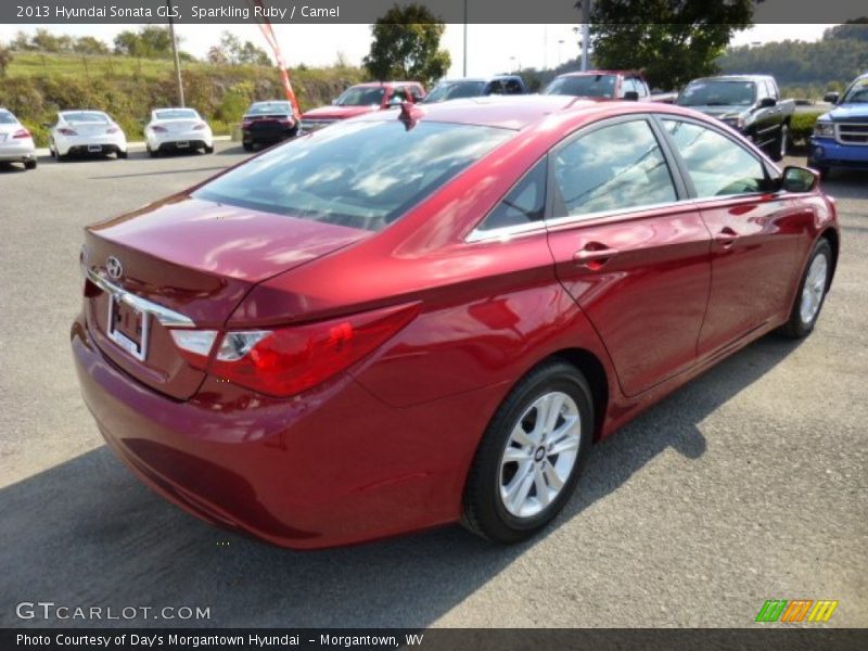 Sparkling Ruby / Camel 2013 Hyundai Sonata GLS