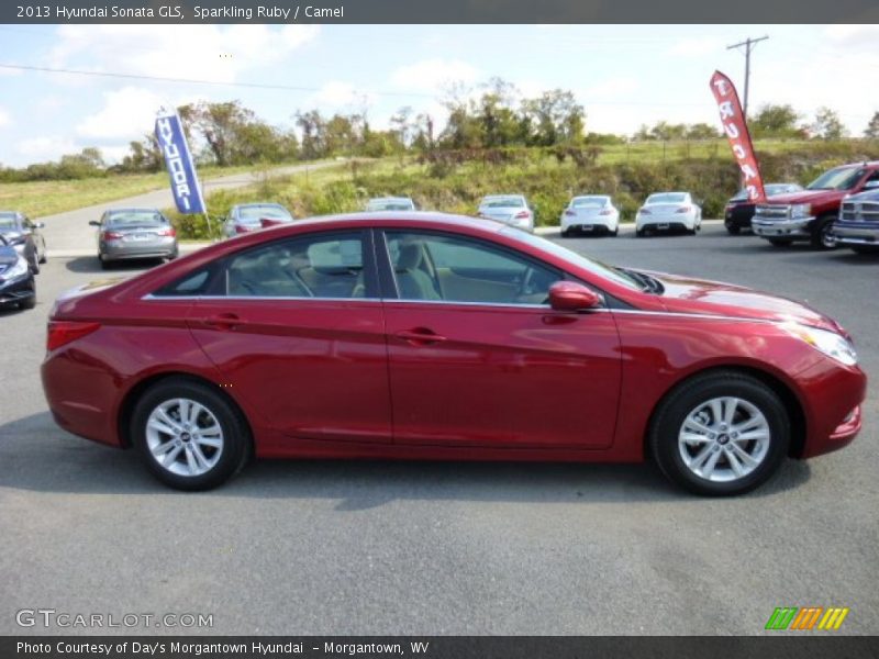Sparkling Ruby / Camel 2013 Hyundai Sonata GLS