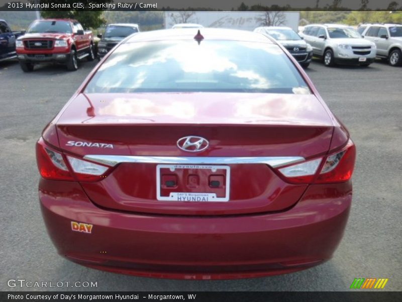 Sparkling Ruby / Camel 2013 Hyundai Sonata GLS