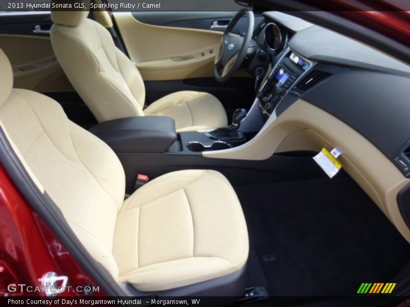 Sparkling Ruby / Camel 2013 Hyundai Sonata GLS