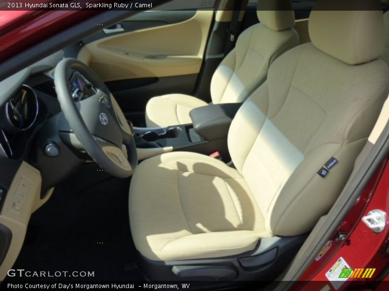 Sparkling Ruby / Camel 2013 Hyundai Sonata GLS