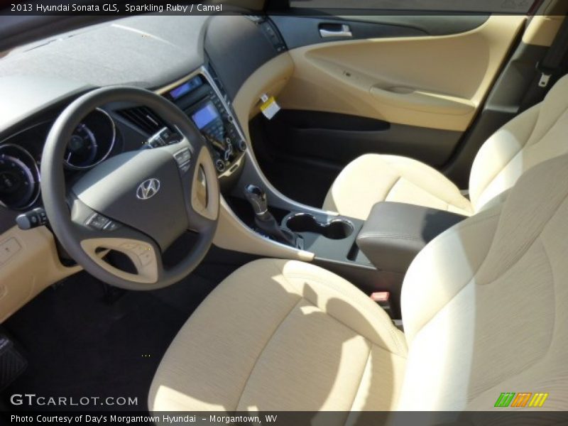 Sparkling Ruby / Camel 2013 Hyundai Sonata GLS