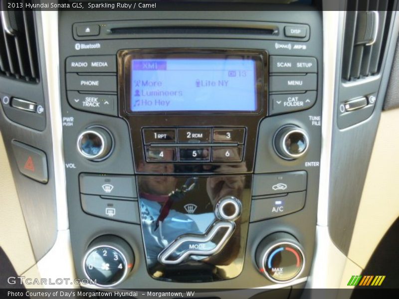 Sparkling Ruby / Camel 2013 Hyundai Sonata GLS
