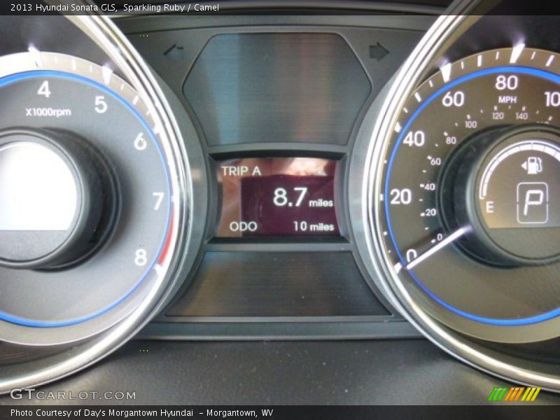 Sparkling Ruby / Camel 2013 Hyundai Sonata GLS