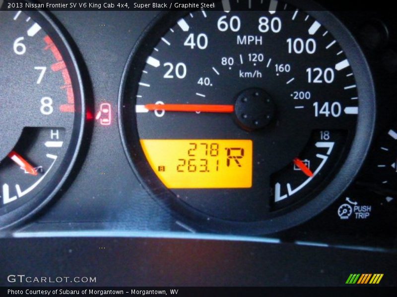 Super Black / Graphite Steel 2013 Nissan Frontier SV V6 King Cab 4x4