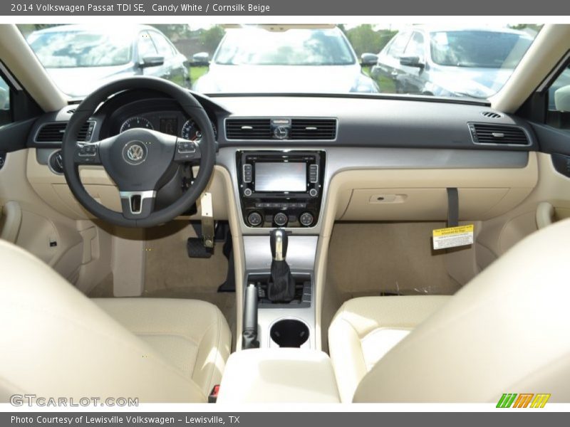 Candy White / Cornsilk Beige 2014 Volkswagen Passat TDI SE