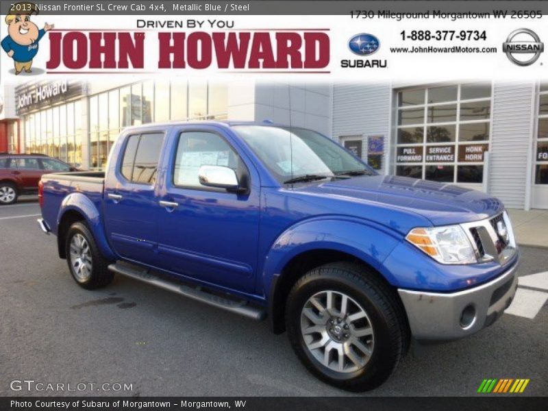 Metallic Blue / Steel 2013 Nissan Frontier SL Crew Cab 4x4