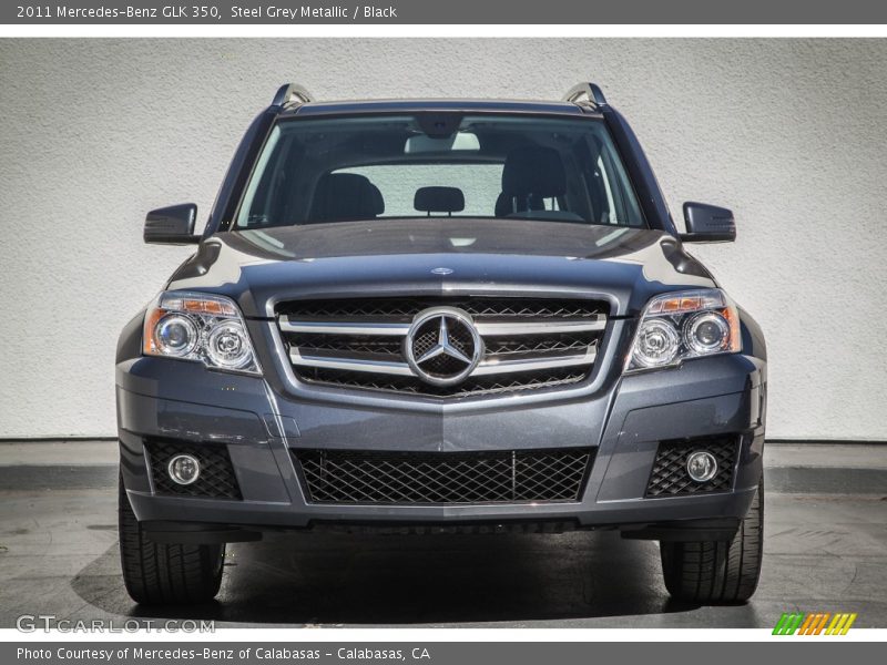 Steel Grey Metallic / Black 2011 Mercedes-Benz GLK 350