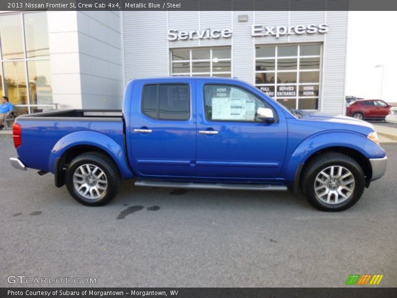 Metallic Blue / Steel 2013 Nissan Frontier SL Crew Cab 4x4