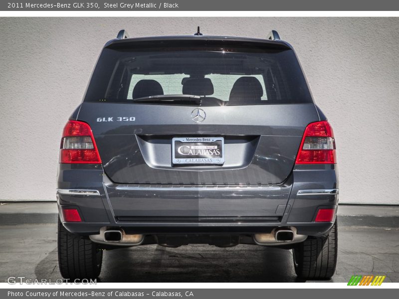 Steel Grey Metallic / Black 2011 Mercedes-Benz GLK 350