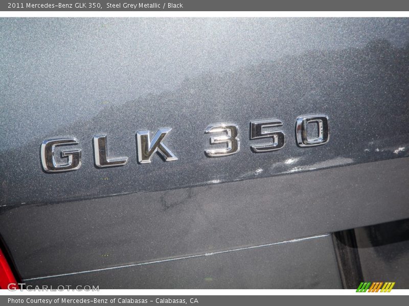 Steel Grey Metallic / Black 2011 Mercedes-Benz GLK 350
