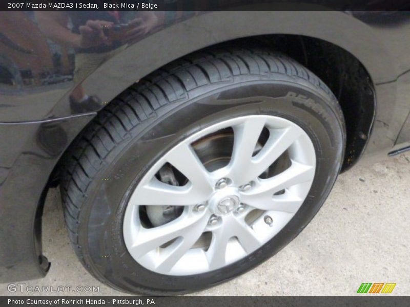 Black Mica / Beige 2007 Mazda MAZDA3 i Sedan
