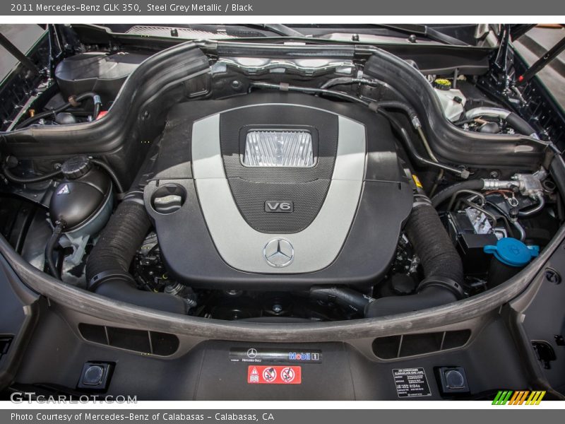 Steel Grey Metallic / Black 2011 Mercedes-Benz GLK 350